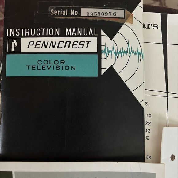 Vintage MCM Sears Owners Manuals TV, Fridge, Range Lot Of 6 - Picture 2 of 8